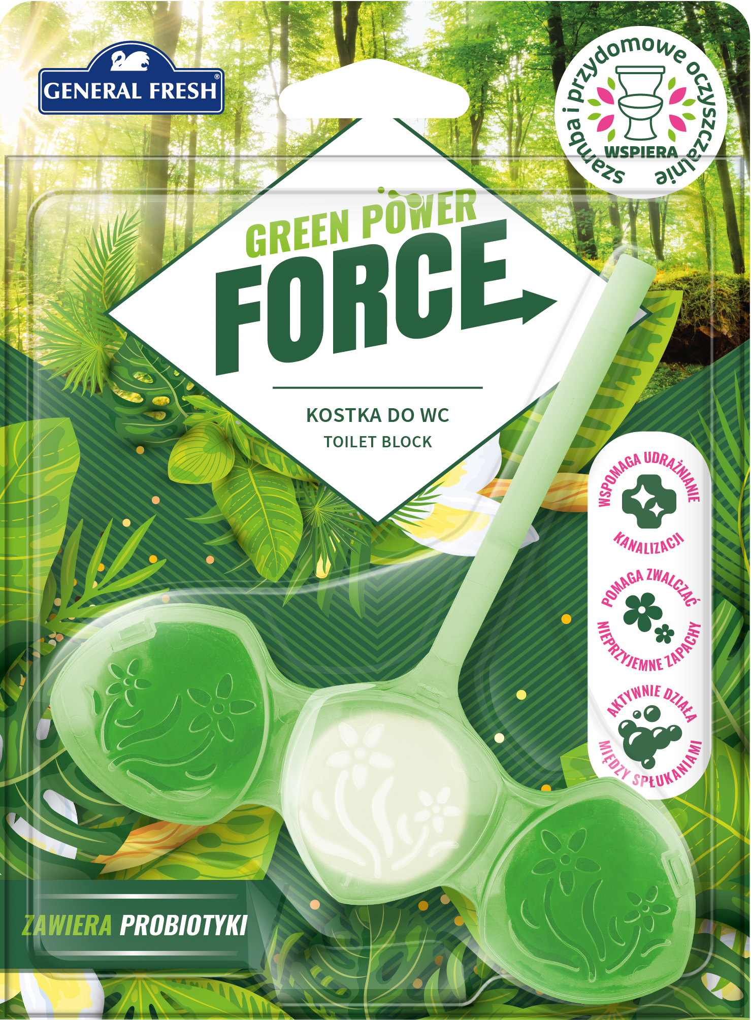 Force Green Power Force zawieszka do WC nowa zielona